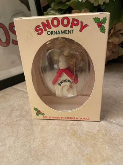 画像1: Peanuts Snoopy 2 Christmas Ornament with box  / ピーナッツ、スヌーピー　クリスマス　箱入りオーナメント　2個セット