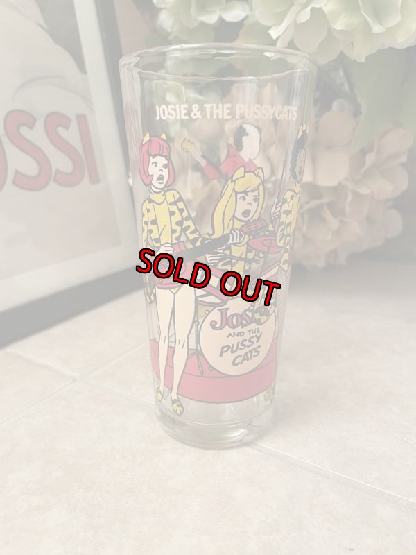 画像1: Hanna Barbera  Josie & the pussycats band Pepsi Glass 1977  / レア！！ プッシーキャット　ペプシ　グラス (1)