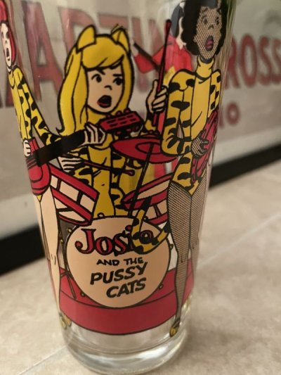 画像1: Hanna Barbera  Josie & the pussycats band Pepsi Glass 1977  / レア！！ プッシーキャット　ペプシ　グラス