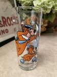 画像1: Hanna Barbera Yogi Bear & Huckleberry Hound Pepsi Glass 1977 (A) / レア！！ ハンナ・バーベラのヨギベア & ハックルベリーハウンド　ペプシ グラス (1)