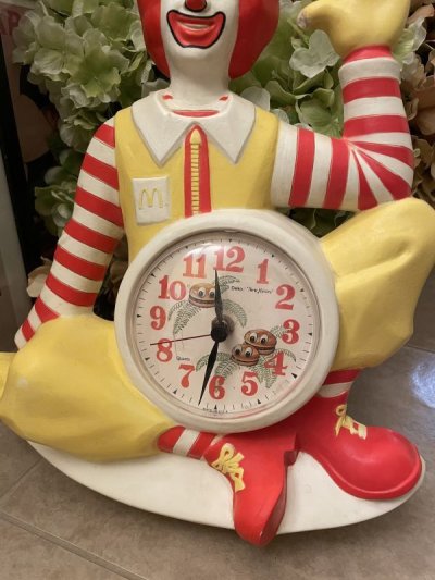 画像2: McDonalds Ronald  Plastic Wall Clock / マクドナルド、ロナルドのプラスチック製、壁時計　ウォールクロック