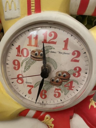 画像3: McDonalds Ronald  Plastic Wall Clock / マクドナルド、ロナルドのプラスチック製、壁時計　ウォールクロック