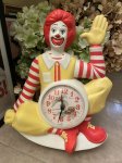 画像1: McDonalds Ronald  Plastic Wall Clock / マクドナルド、ロナルドのプラスチック製、壁時計　ウォールクロック (1)