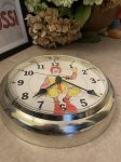 画像10: McDonalds Ronald  Round Large Wall Clock 70’s / マクドナルド、ロナルドの丸い壁時計　大きいウォールクロック (10)