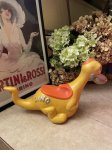 画像3: Flintstones Dino plastic yellow pull toy 60’s  / ハンナバーベラ　フリントストーン　ディノ　イエロー　プル　トイ　 (3)