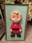 画像1: Peanuts Charie Brown 3D wall Frame decorations / ピーナッツ　チャーリーブラウン　3D ウォール　壁掛け　ディスプレイ (1)