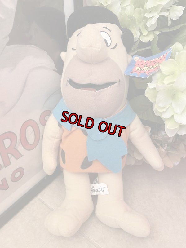 画像1: Hanna Barbera Flintstones Fred Plush Doll with Tag  / フリントストーン タグ付き　フレッド　大きめドール　 (1)