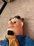 画像10: Hanna Barbera flintstones Fred Face Rubber Hand Puppet Blue Fabric 60’s (A) / ハンナバーベラ　フリントストーン　フレッド　フェイスラバー　パペット　布 (10)