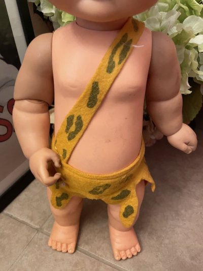 画像2: Flintstones Bamm Bamm Ideal Doll 43cm Yellow Clothes 60’s large / フリントストーンのバンバン、大きめ黄色の洋服ドール