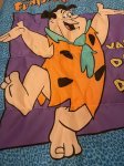 画像3: Hanna barbera Flintstones Sleeping Bag Blanket / ハンナバーベラのフリントストーンズ、のスリーピングバッグ、ブランケット (3)