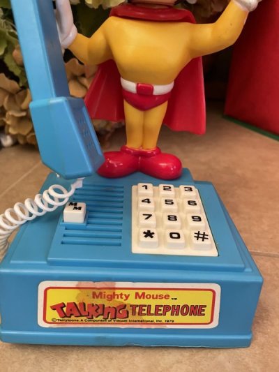 画像2: Mighty Mouse plastic Home Toy telephone 1979 / レア！！マイティマウス　プラスチック製　トイ　電話機　