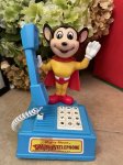 画像1: Mighty Mouse plastic Home Toy telephone 1979 / レア！！マイティマウス　プラスチック製　トイ　電話機　 (1)