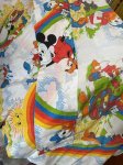 画像4: Disney Mickey Mouse Flat  sheet (A) 60‘s / ディズニーのミッキーマウス　フラットシーツ (4)