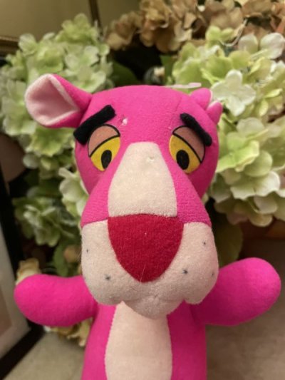 画像1: Pink Panther Mighty Star Stuffed Plush Doll (A) 1980 / ピンクパンサー、マイティスター　ぬいぐるみ　