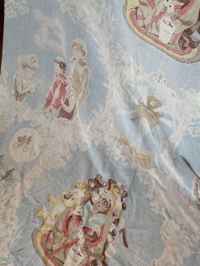 画像3: ET Bed Spread Cover Fabric Sheet/ ET、イーティーのベッドカバー