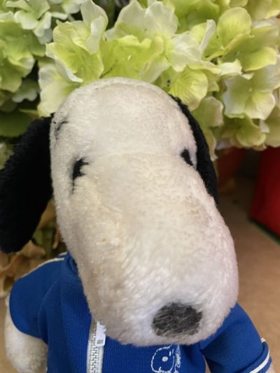 画像1: Snoopy Blue Sweat suits Plush Stuffed Doll (A) /スヌーピー ブルーのジャージセット　ぬいぐるみ ドール