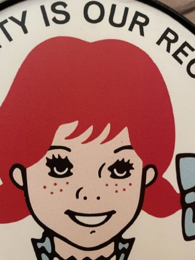 画像1: Wendy’s Small Plastic Sign (A) / ウエンディーズ　小さな看板、サイン、ストアディスプレイ