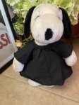 画像1: Snoopy Belle Black Dress Plush Stuffed Doll (C) / スヌーピー ベル、　ブラックワンピース　ぬいぐるみ ドール (1)