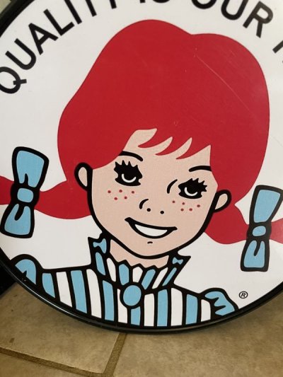 画像1: Wendy’s Small Plastic Sign (C) / ウエンディーズ　小さな看板、サイン、ストアディスプレイ