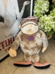 画像1: Hanna Barbera Magilla Gorilla with pink hat Plush Doll 1985 / ハンナバーベラ　マギラ・ゴリラ　ピンクの帽子　大きめゴンちゃんぬいぐるみ (1)