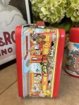 画像3: Mickey Mouse Disney Express Tin Lunch Box With Thermos / ミッキーマウスのディズニーエクスプレス、ティン製　ランチボックス 水筒付き 70年代 (3)