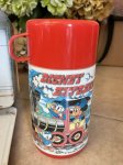 画像11: Mickey Mouse Disney Express Tin Lunch Box With Thermos / ミッキーマウスのディズニーエクスプレス、ティン製　ランチボックス 水筒付き 70年代 (11)