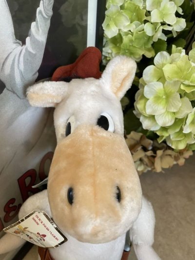 画像1: Hanna Barbera Quick Draw McGraw Plush Doll with Tag 1985  / ハンナバーベラ 早撃ちマック　タグ付きぬいぐるみ