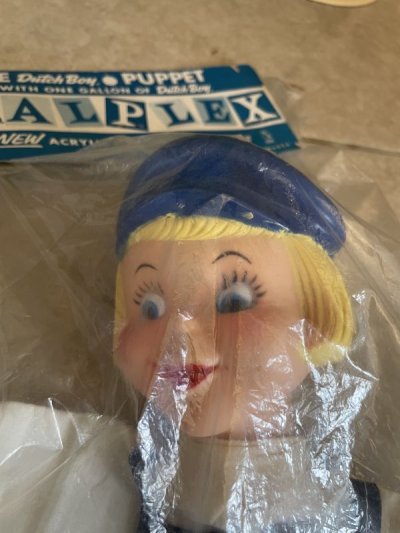 画像1: Dutch Boy Hand Puppet 60’s with bag / ダッチボーイ　ペイント　袋入りハンドパペット