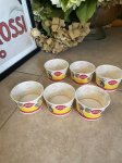 画像1:  Dairy Queen Dennis The Menace Yellow Wax Cup Set Of 6 / ディリークィーン　デニス　ザ　メナス　ワックスペーパー　カップ　6個セット (1)