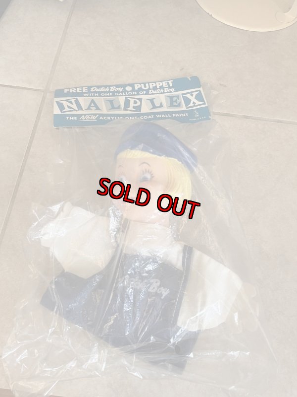 画像1: Dutch Boy Hand Puppet 60’s with bag / ダッチボーイ　ペイント　袋入りハンドパペット (1)