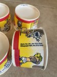 画像5:  Dairy Queen Dennis The Menace Yellow Wax Cup Set Of 6 / ディリークィーン　デニス　ザ　メナス　ワックスペーパー　カップ　6個セット (5)