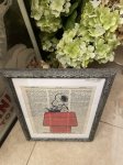 画像2: Peanuts Snoopy typewriter wall Frame (D) / ピーナッツ　スヌーピー  タイプライター　アートプリント　壁掛けフレーム (2)