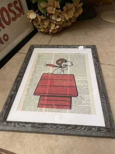 画像3: Peanuts Snoopy Red Baron wall Frame (C) / ピーナッツ　スヌーピー  レッドバロン　アートプリント　壁掛けフレーム