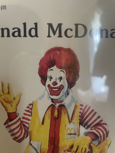 画像1: McDonald’s Ronald  wall Frame / マクドナルド　ロナルド  壁掛けフレーム