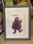 画像1: McDonald’s Grimace wall Frame / マクドナルド　グリマス 壁掛けフレーム (1)