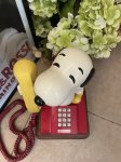 画像2: Snoopy & Woodstock plastic home telephone 1976 /  スヌーピー ウッドストックのプラスチック製　固定電話　電話機 (2)