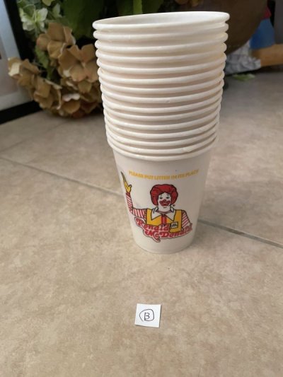 画像2: McDonald’s Wax Cup set of 15 (B) / マクドナルドのワックスカップ　15点セット　