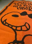 画像10: Peanuts Snoopy Orange Felt Banner Joe Cool / ピーナッツ　スヌーピー　オレンジ　フェルト　バナー　ジョー　クール (10)