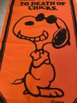 画像4: Peanuts Snoopy Orange Felt Banner Joe Cool / ピーナッツ　スヌーピー　オレンジ　フェルト　バナー　ジョー　クール (4)