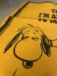 画像6: Peanuts Snoopy Yellow Felt Banner Allergic Morning / ピーナッツ　スヌーピー　黄色　フェルト　バナー　アレルギーモーニング (6)