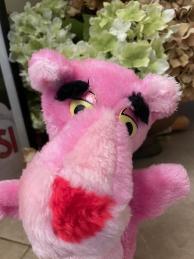 画像1: Pink Panther Stuffed Plush hand puppet 1991  / ピンクパンサーぬいぐるみ　ハンドパペット