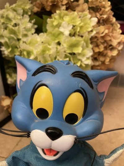 画像1: Tom and Jerry Mattel rubber face talking hand puppet 1965 / トムとジェリー　マテル社のラバーフェイス　トーキングドール　ハンドパペット