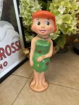 画像1: Flintstones Knickerbocker Wilma Rubber Doll 60‘s  / ハンナバーベラ　フリントストーン　ウィルマ　ラバードール (1)