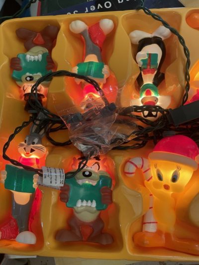 画像3: Loony Tunes Christmas 10 Lights with box (C) / ルーニーチューンズ 箱入りクリスマスライト 10個セット　1997年