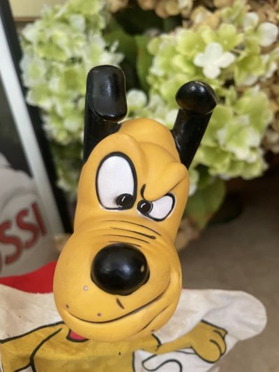 画像1: Disney Pluto rubber face Hand Puppet / ディズニー　プルート　ラバーフェイス　ハンドパペット