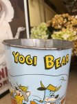 画像15: Hanna Barbera Hucklebrry Houned Yogi Bear Tin Trash Can / ハックルベリーハウンド　ヨギベア のアルミ製、メタル製のゴミ箱、トラッシュカン (15)