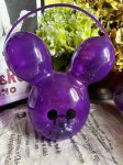 画像1: Disneyland 60th anniversary purple Mickey balloon popcorn bucket / ディズニーランド　60周年記念　パープル　ミッキーバルーン　ポップコーン　バケット　バケツ　 (1)