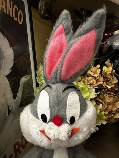 画像1: Looney Tunes Bugs Bunny Plush Doll Mighty Star / ルーニーチューンズ　バックスバニー　ぬいぐるみ　マイティスター　1971年