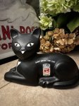 画像1: Eveready Cat plastic coin bank 80’s / エバレディ、黒猫のプラスチック製貯金箱 (1)