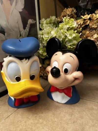 画像3: Disney Mickey Mouse plastic Face coin bank 1971 / ディズニーのミッキーマウス　プラスチック製　フェイス貯金箱